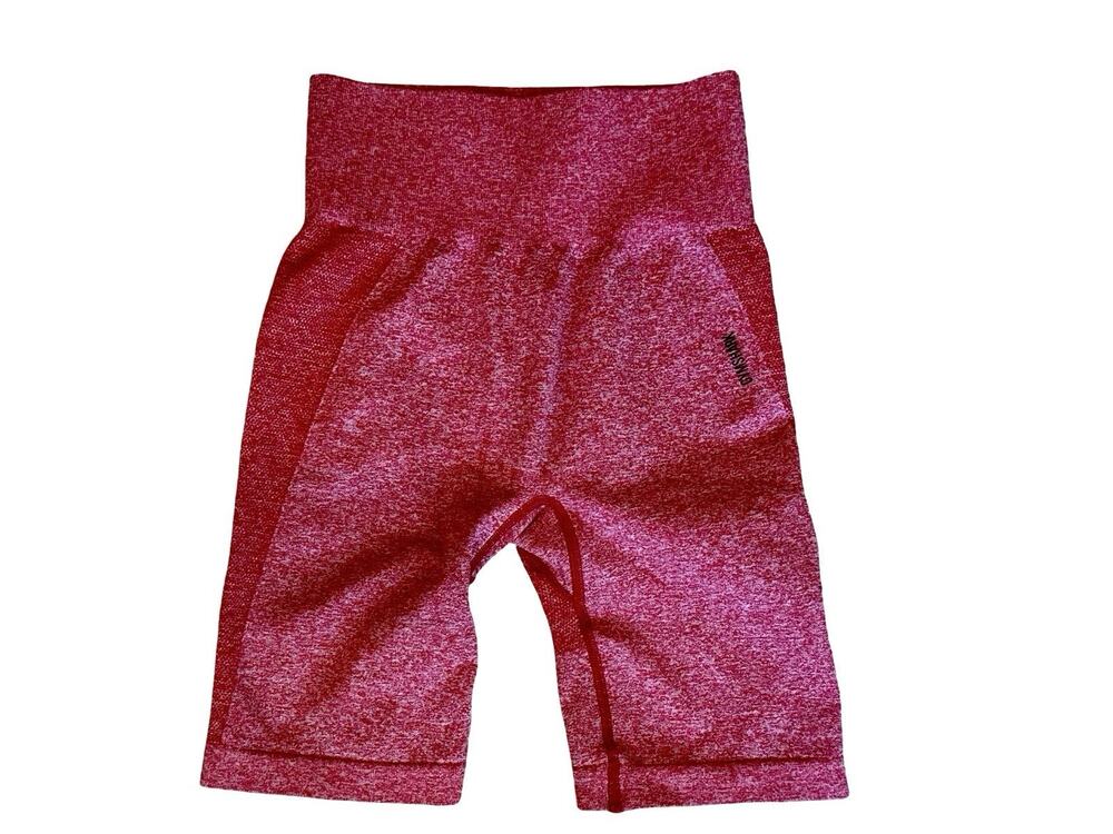 Gymshark Flex Red Marl High Waisted Seamless Cycling Shorts Women’s Size Small